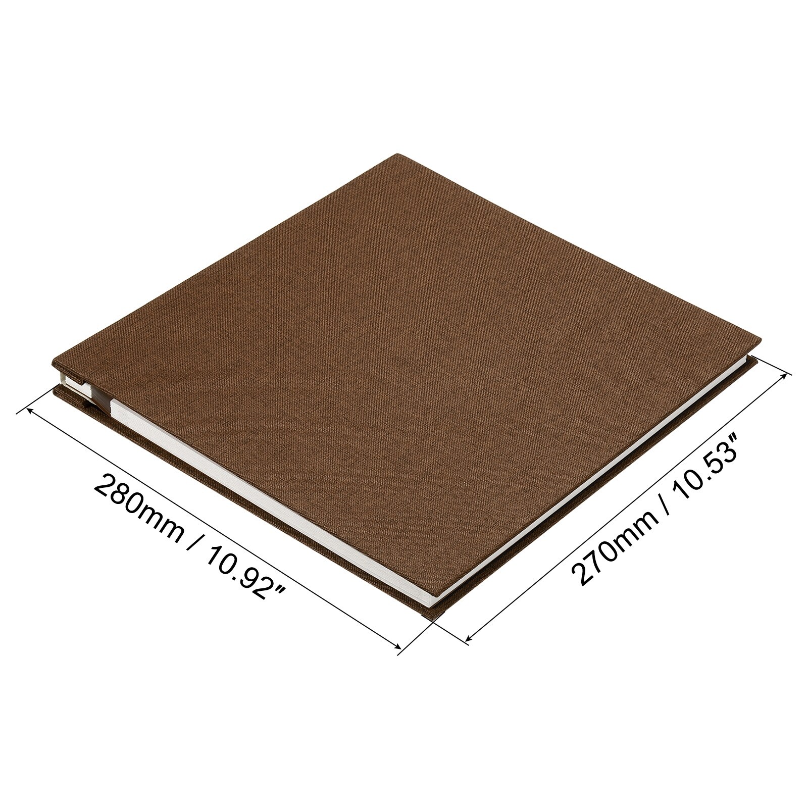 12x12 Album for Scrapbooking, Hardcover Kraft Paper Material, Spiral Bound  Sketchbook (40 Sheets)