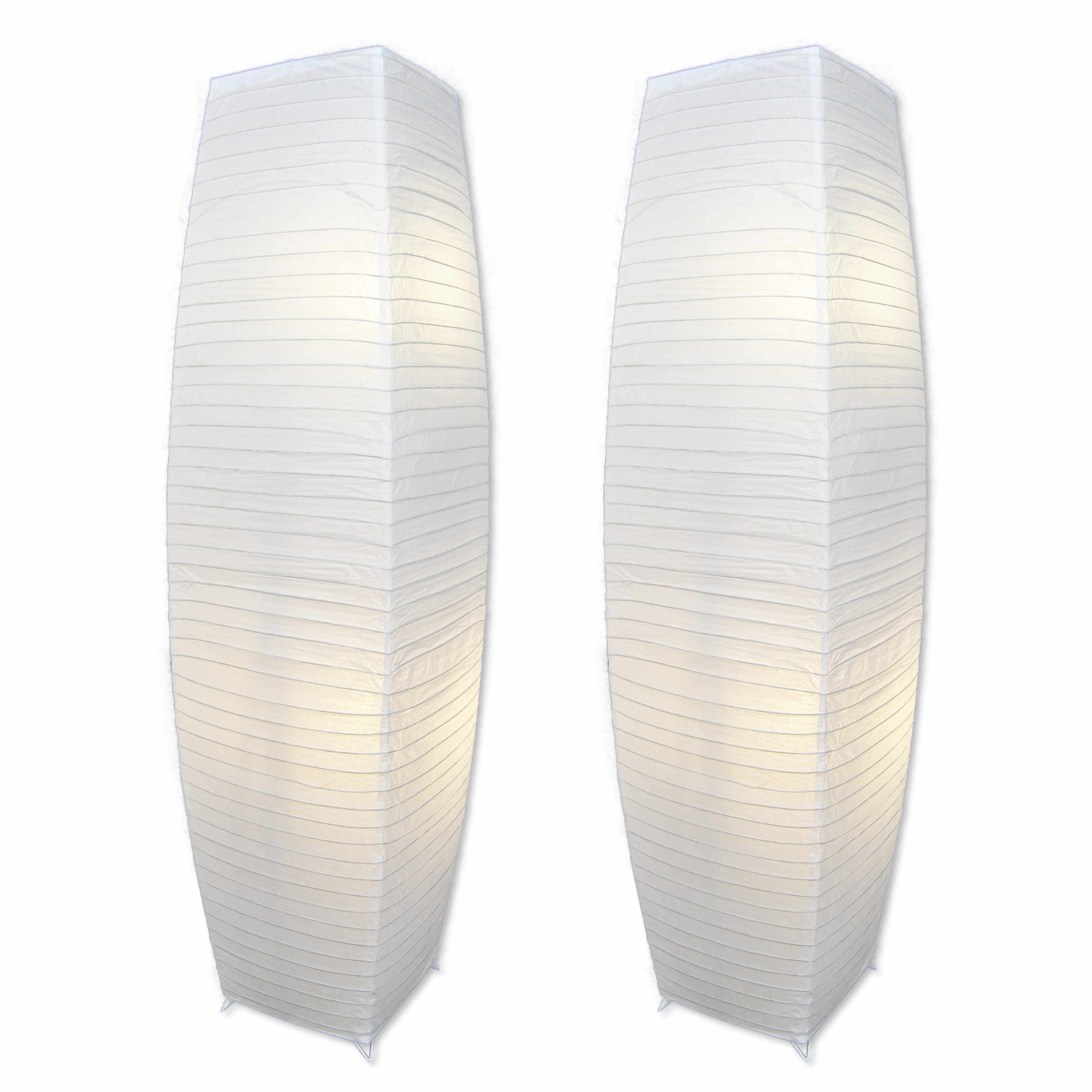 White paper shop floor lamp