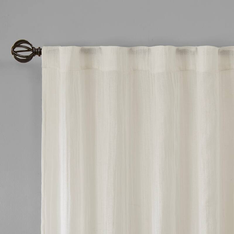 Solid Crushed Curtain Panel
