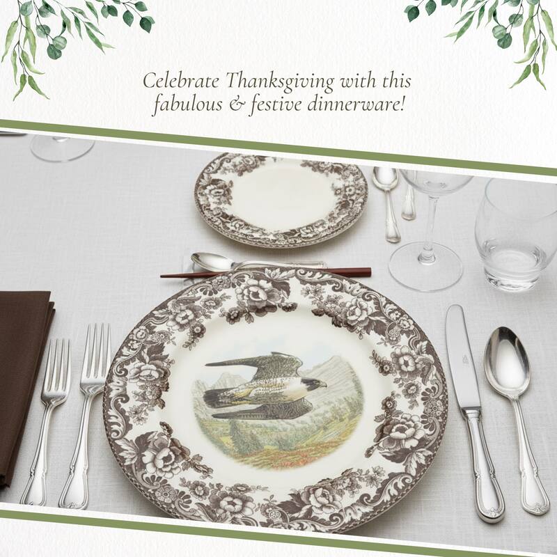 Spode Woodland Dinner Plate Birds Motif - 10.5