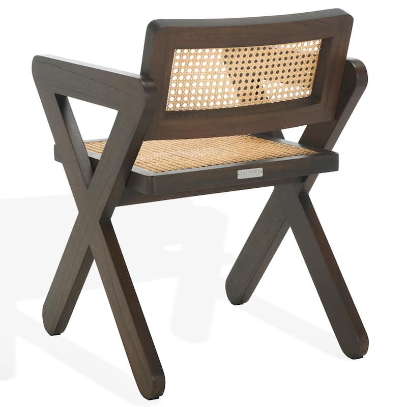 SAFAVIEH COUTURE Tyrrell Rattan Dining Chair - 21"W x 24"D x 31"H