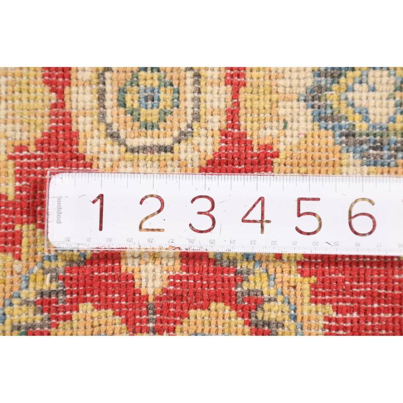 Red Oushak Runner Rug Hand-Knotted Wool Carpet - 2'0" x 5'11"