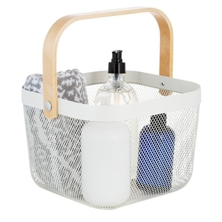 Simplify Mesh Tote with Bamboo Handle