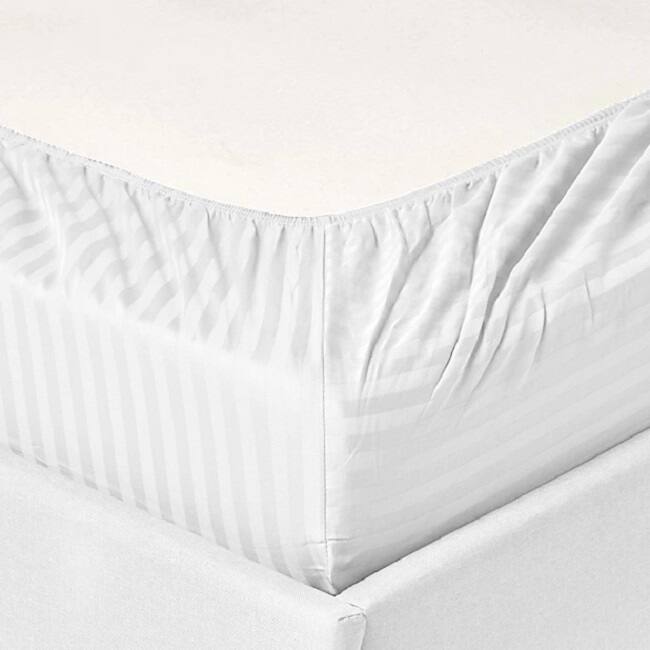 Striped 1200 TC Egyptian Cotton Deep Pocket Bed Sheet Set
