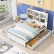 preview thumbnail 18 of 51, Full Size Platform Bed with Storage Headboard, Charging Station and Drawers