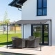 preview thumbnail 11 of 17, Outsunny Steel Outdoor Pergola Patio Canopy Grey