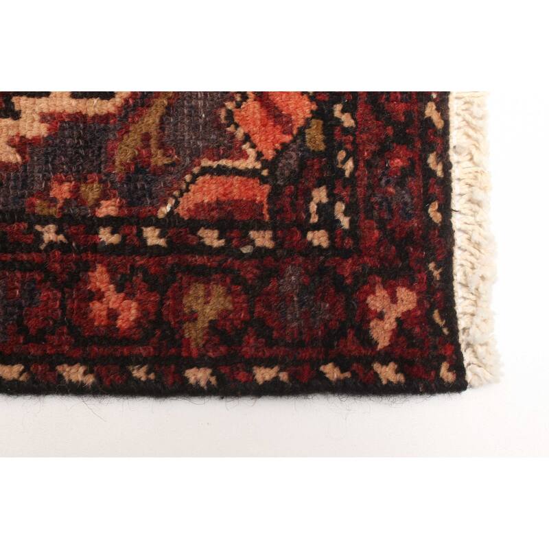 ECARPETGALLERY Hand-knotted Kayseri Vintage Dark Red Wool Rug - 3'7 x 5'7