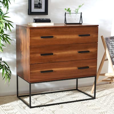 SAFAVIEH Susanne Brown 3-Drawer Chest