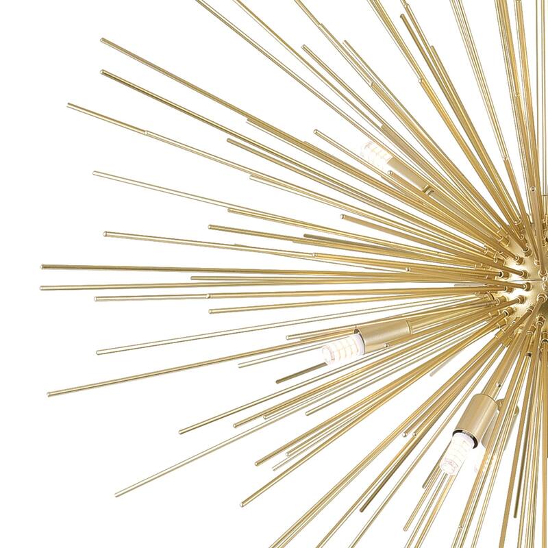 Savannah 9 Light Chandelier With Gold Leaf Finish - Gold Leaf