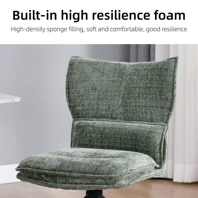 Modern Upholstered Swivel Dining Chairs Accent Side Chairs with Metal Legs