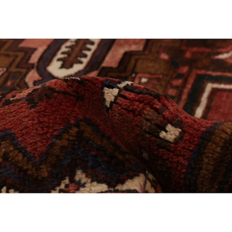 ECARPETGALLERY Hand-knotted Sarabi Dark Red Wool Rug - 7'10 x 10'10