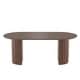 preview thumbnail 2 of 22, 79" Oval Solid Wood Dining Table Duble Pedestal Seats 6