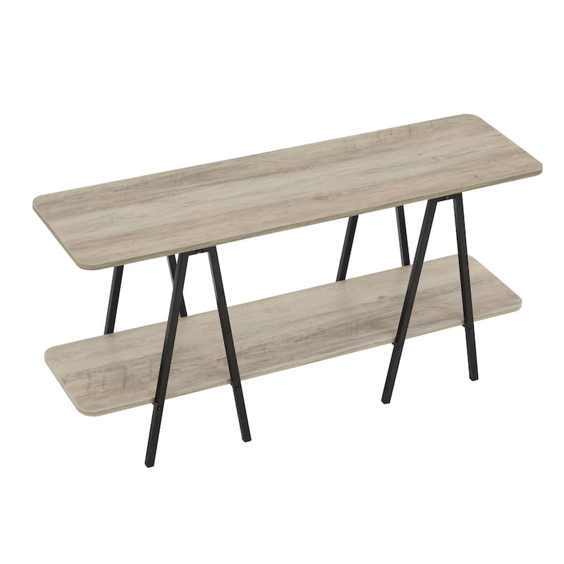 Manhattan Comfort Modern Celine 47.24" Sideboard with 2 Shelves in Black