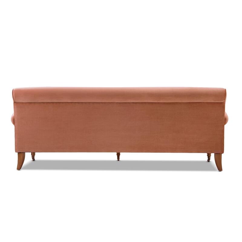 Alana Lawson 88 Inch Living Room Sofa – Three Cushion Couch with Rolled Arms and Tight Back – Minimal Assembly Required