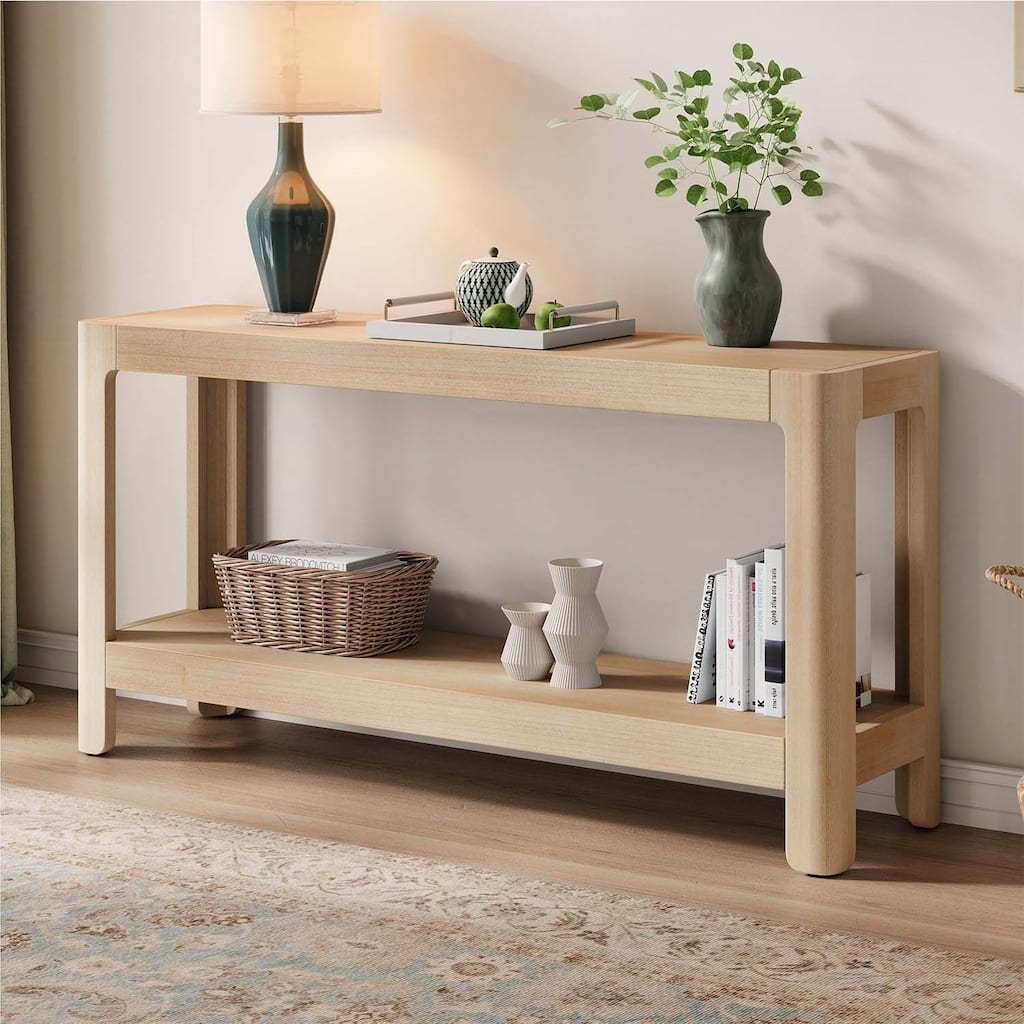 Minimalist Design Console Table,with Rounded Corners