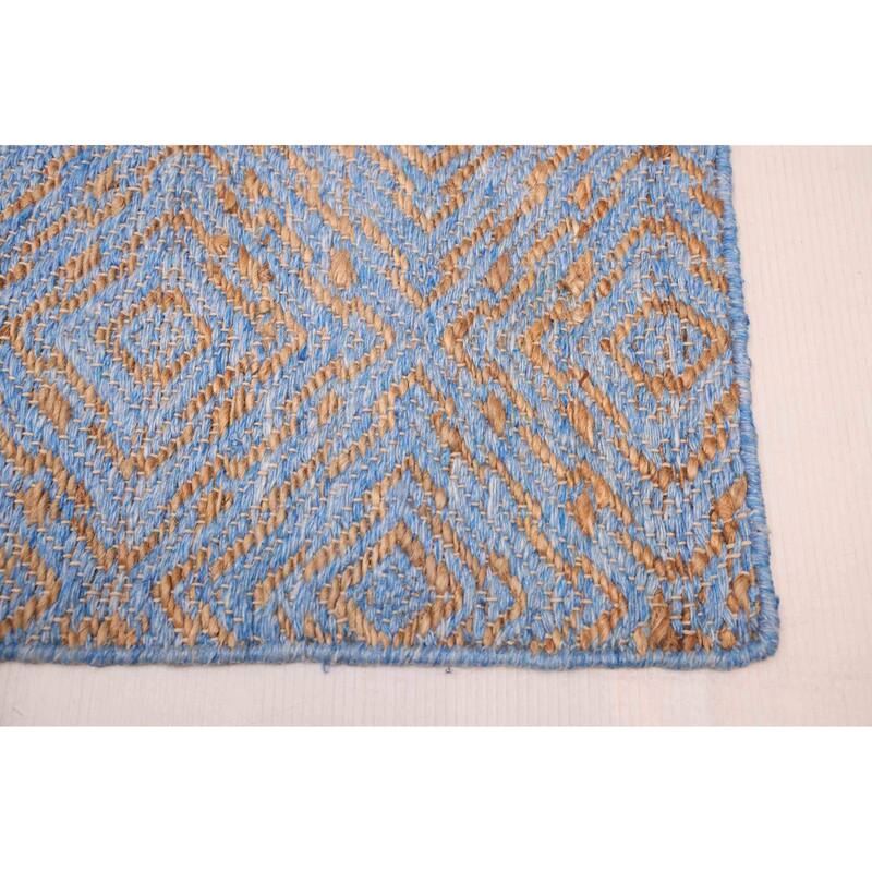 ECARPETGALLERY Flat-Weave Palas Denizli Blue, Tan Kilim - 5'4 x 7'4