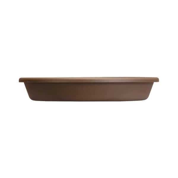 HC Companies Classic Plastic 24 Inch Round Flower Plant Pot Deep Saucer,  Brown - Bed Bath & Beyond - 35625234
