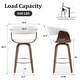 preview thumbnail 46 of 186, 26"/29" Faux Leather Swivel Bar Stools, Wood Counter Stool