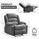 preview thumbnail 2 of 19, Widen Recliner Chair for Adults, Heavy Duty 350Lb Manual Large Lounge Chairs