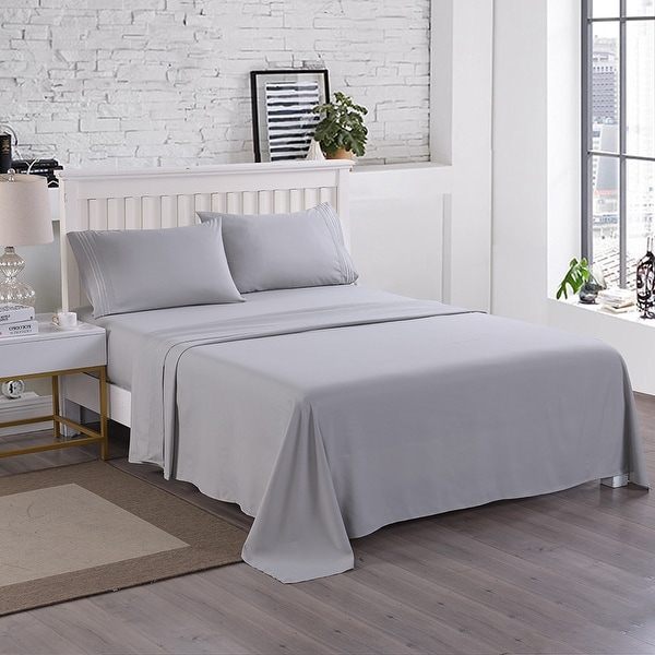 Egyptian Comfort 2200 Count 4Piece Bed Sheet Set Deep Pocket