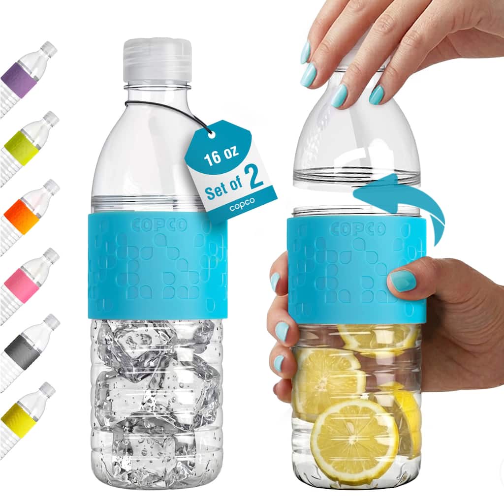 Copco Hydra 16.9 Oz. Tritan Water Bottle, Set of 2 - BPA Free, Leak Proof, Dishwasher Safe