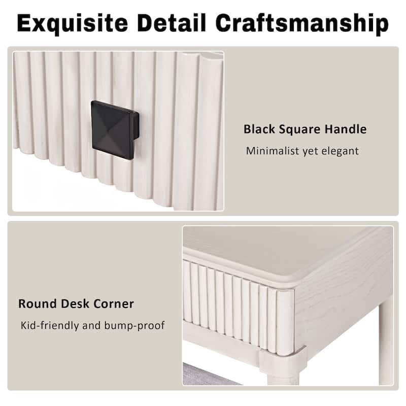 Modern Vanity Desk with Mirror, Adult Makeup Table Set with Stool