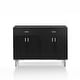 preview thumbnail 8 of 17, Furniture of America Mason Modern 2-drawer Buffet with Wine Rack