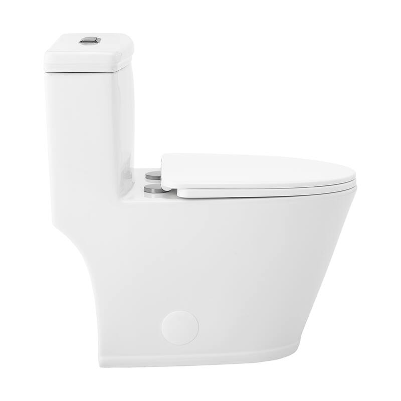 Vevey One-Piece Elongated Toilet Dual-Flush 1.1/1.6 Gpf - 28.35" x 15.75" 29.15"