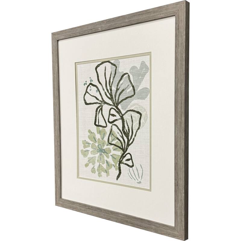 Paragon Coral Blockprint III Framed Art