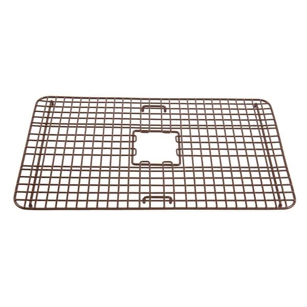 slide 2 of 8, SinkSense Wright Antique Brown 28" x 17" Kitchen Sink Bottom Grid