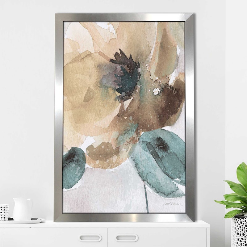 "Watercolor Poppy II" by Carol Robinson Print on Acrylic