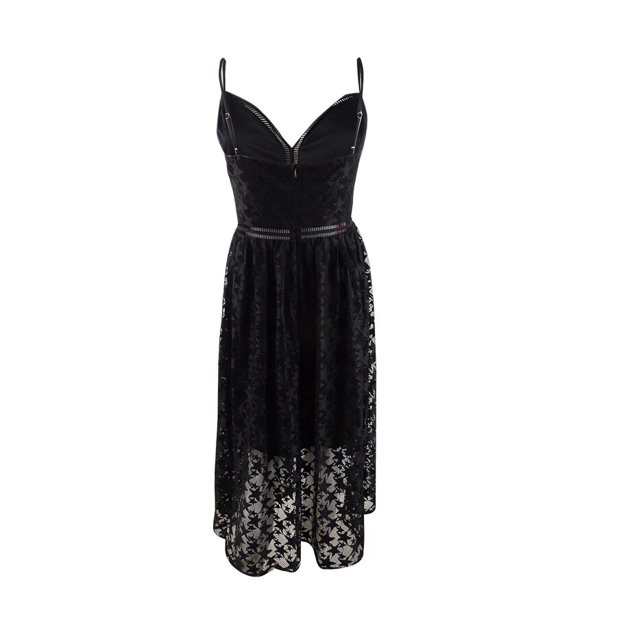 betsey johnson black lace dress