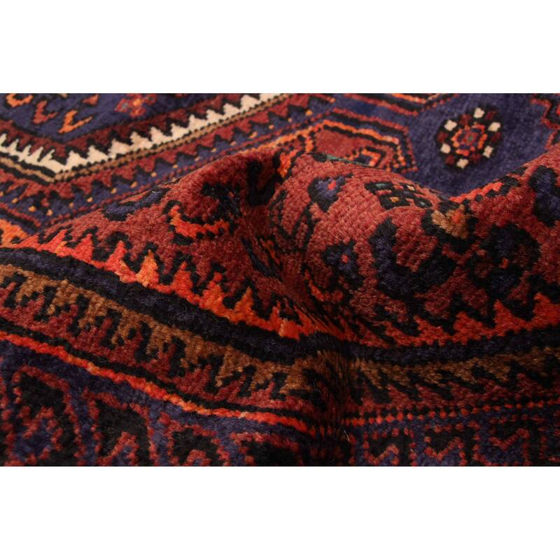 ECARPETGALLERY Hand-knotted Andelz Dark Red Wool Rug - 3'9 x 6'6