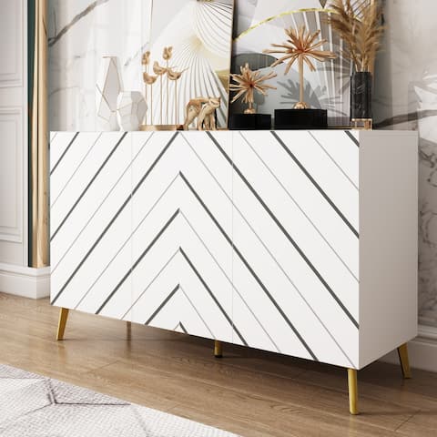 Buffet Storage Cabinet Sideboard Server Bar Wine Cabinet End Table