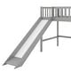 preview thumbnail 19 of 22, Twin Low Loft Bed with Ladder & Slide, White