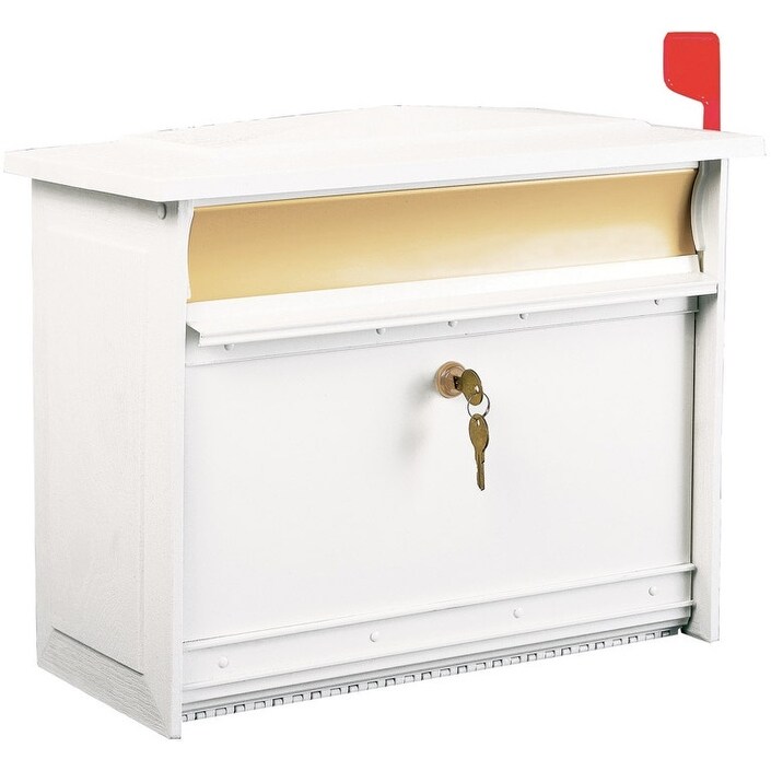 Gibraltar Msk00000 Large Lockable Security Wall Mount Mailbox Black