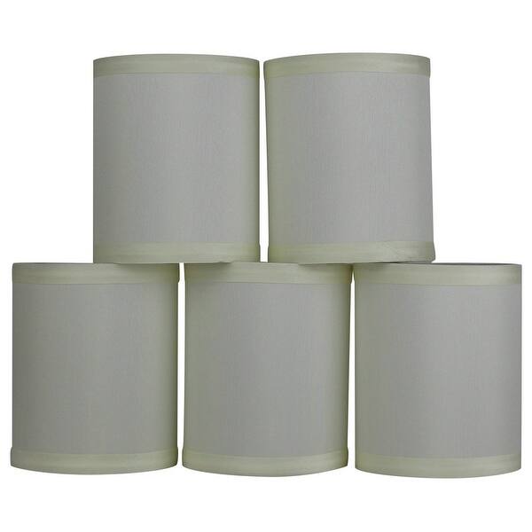 Chandelier Drum Shade Faux Silk Clip On 4 Inch Bottom Diameter 4 75 Height Overstock 32052060