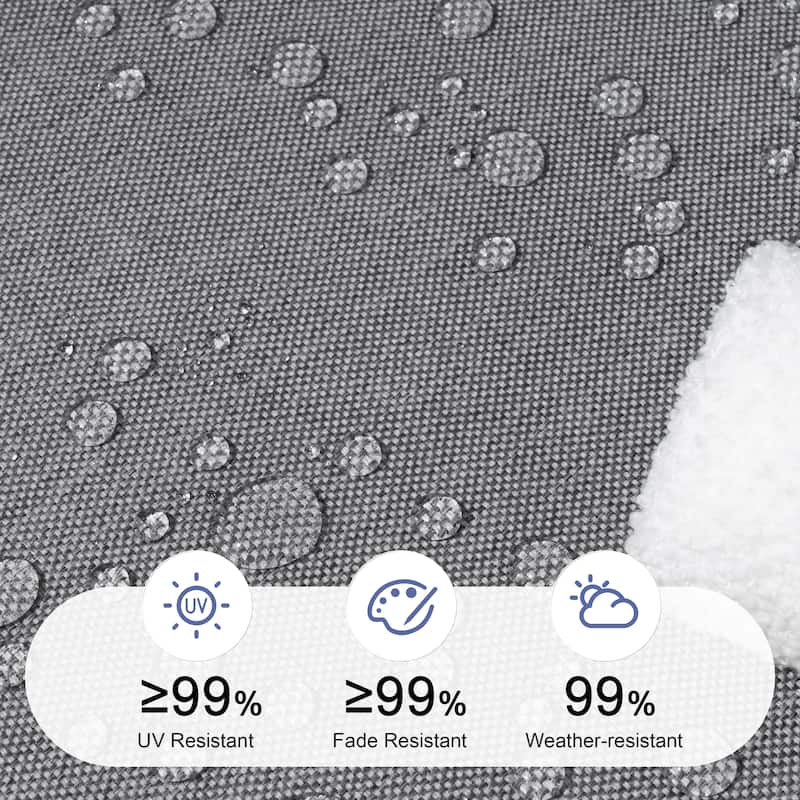 21 W in x 22 D in Outdoor Deep Seat Chair Cushion Set Dining Patio Chair Pad Set