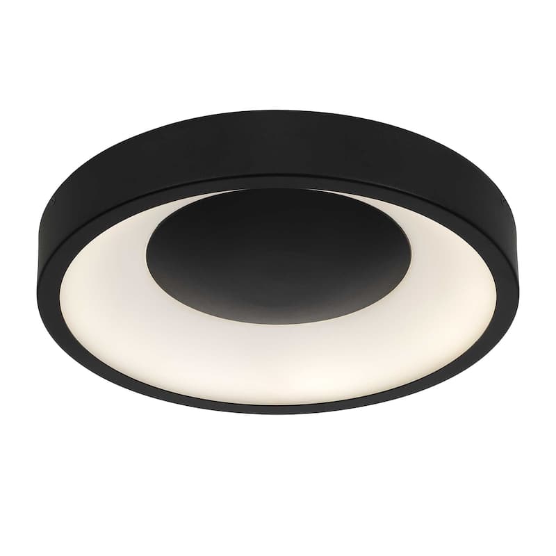 14 inch Black LED Flush Mount