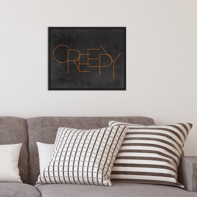 Amanti Art Haunted IV Creepy Framed Canvas Wall Art