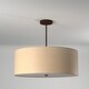 preview thumbnail 10 of 11, EVOLV Textile Classic 24-inch Dark Bronze Drum Pendant