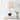 Bates 25" Ceramic/Brass LED Table Lamp, White/Navy by JONATHAN  Y