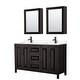 preview thumbnail 13 of 71, Daria 60 Inch Double Vanity, Cultured Marble Top, Medicine Cabinets