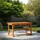 preview thumbnail 4 of 45, Walker Edison Surfside Acacia Wood Outdoor Extension Dining Table