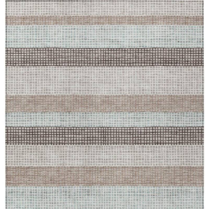 HomeRoots Striped Transitional Rectangle Outdoor Rug