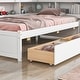 preview thumbnail 4 of 24, Modern Bed Frames with L-shaped Bookcases and Drawers
