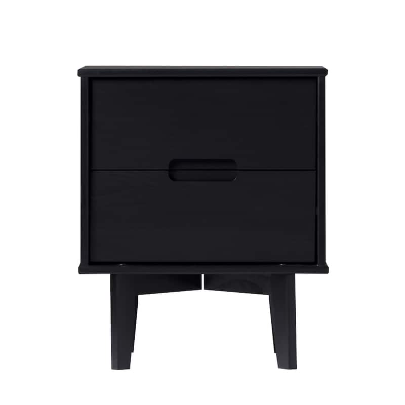 Middlebrook Mid-Century Solid Wood 2-Drawer Nightstand