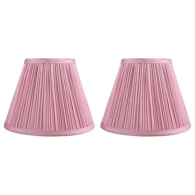 Softback Mushroom Pleated Lamp Shade, 5 inch Top, 9 inch Bottom, 7 inch Slant