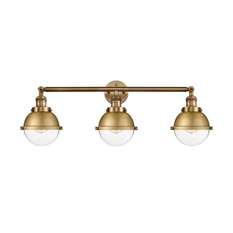 Innovations Lighting Hampden 3 Light 34" Bath Vanity Light - Clear/Brushed Brass
