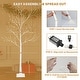 preview thumbnail 6 of 17, 4FT & 5FT & 6FT Birch Christmas Tree Set, LED Lighted, Pack of 3